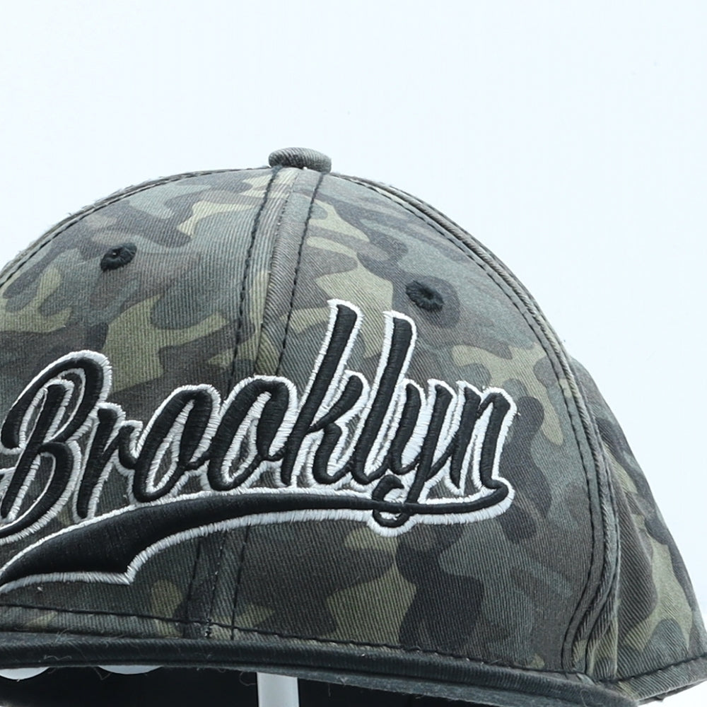 Primark Mens Green Camouflage Cotton Snapback One Size - Brooklyn