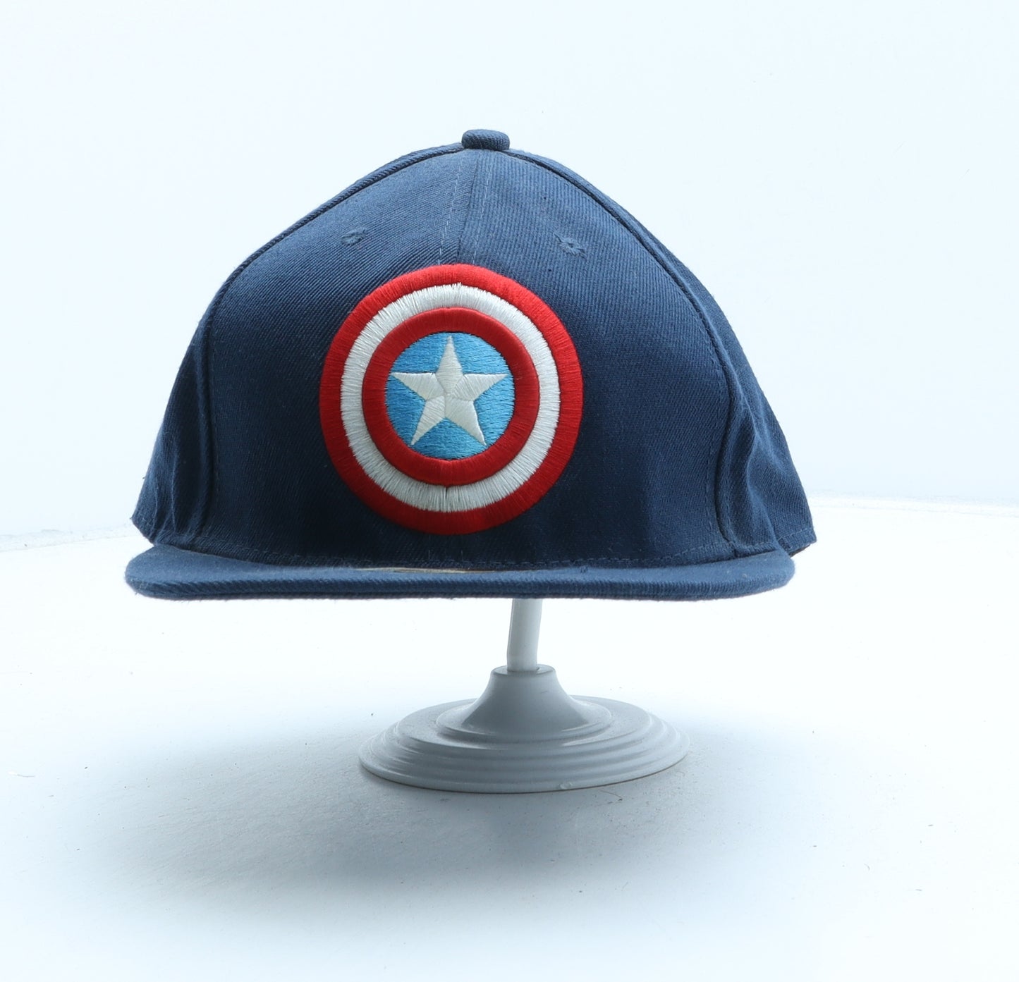 Marvel Mens Blue Cotton Snapback One Size - Captain America
