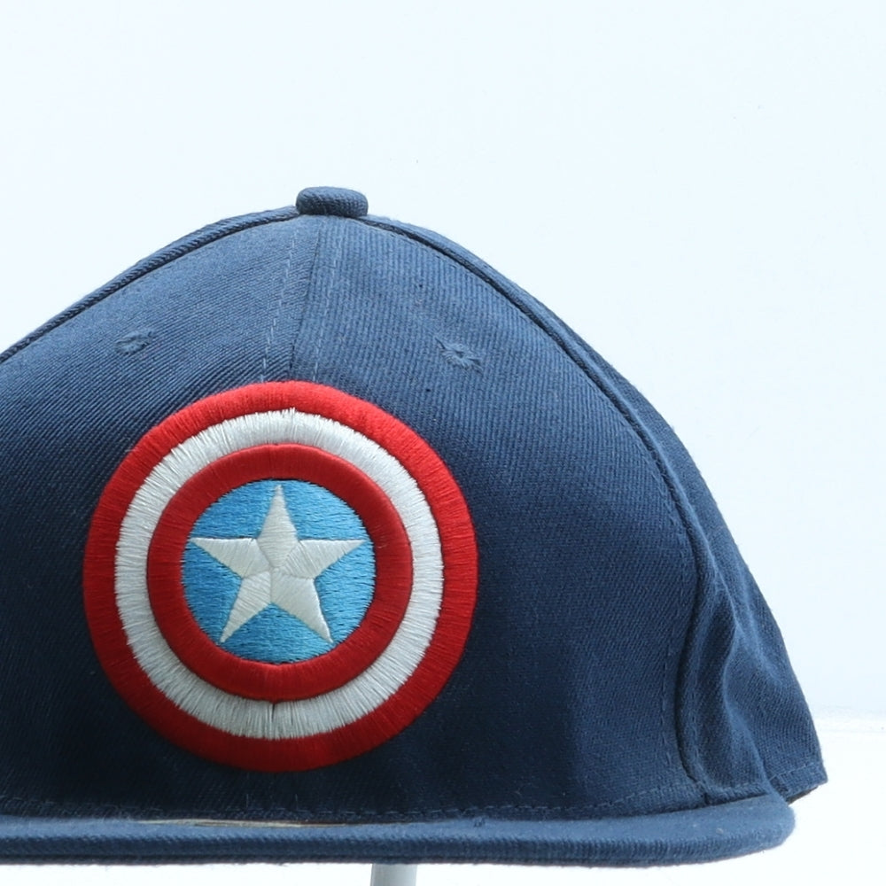 Marvel Mens Blue Cotton Snapback One Size - Captain America