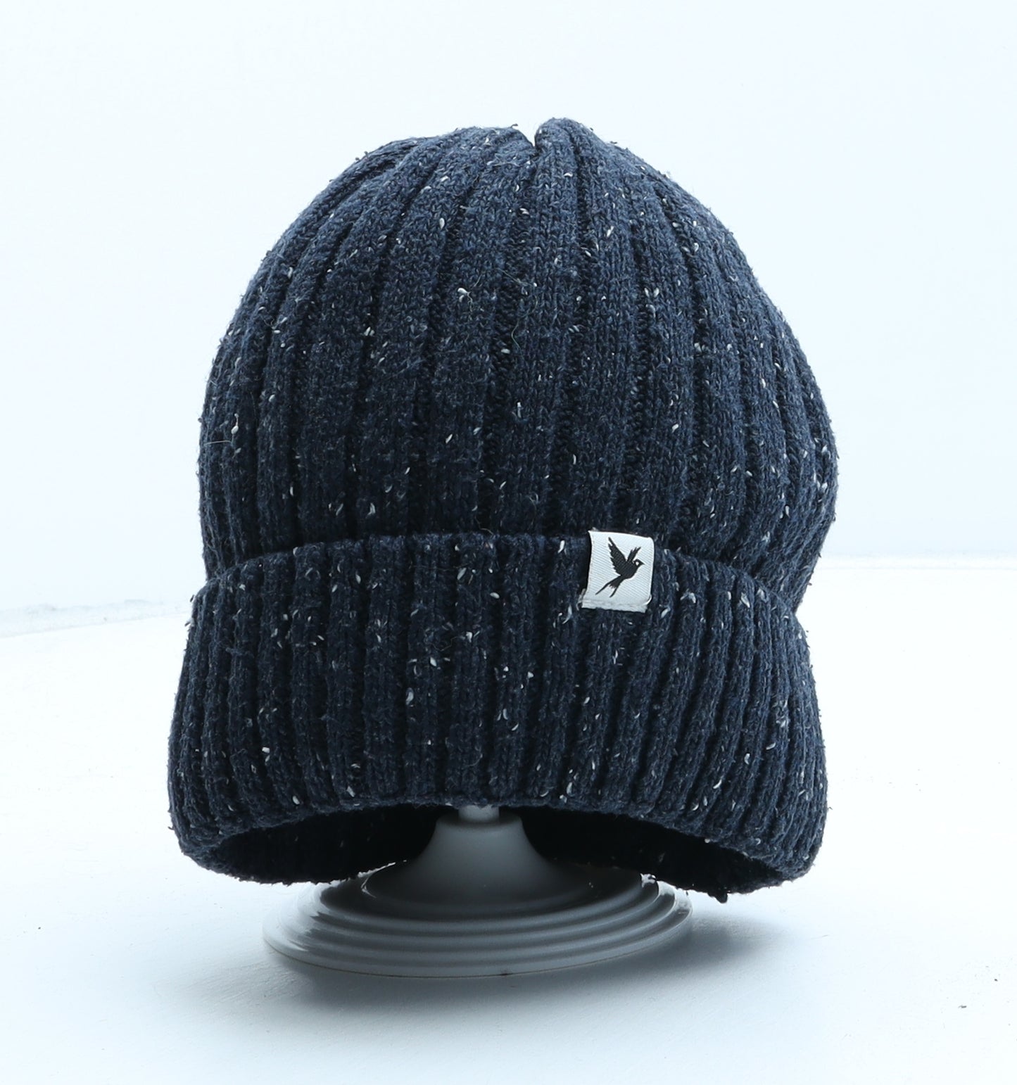 George Womens Blue Polyester Beanie One Size