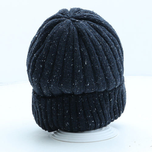 George Womens Blue Polyester Beanie One Size
