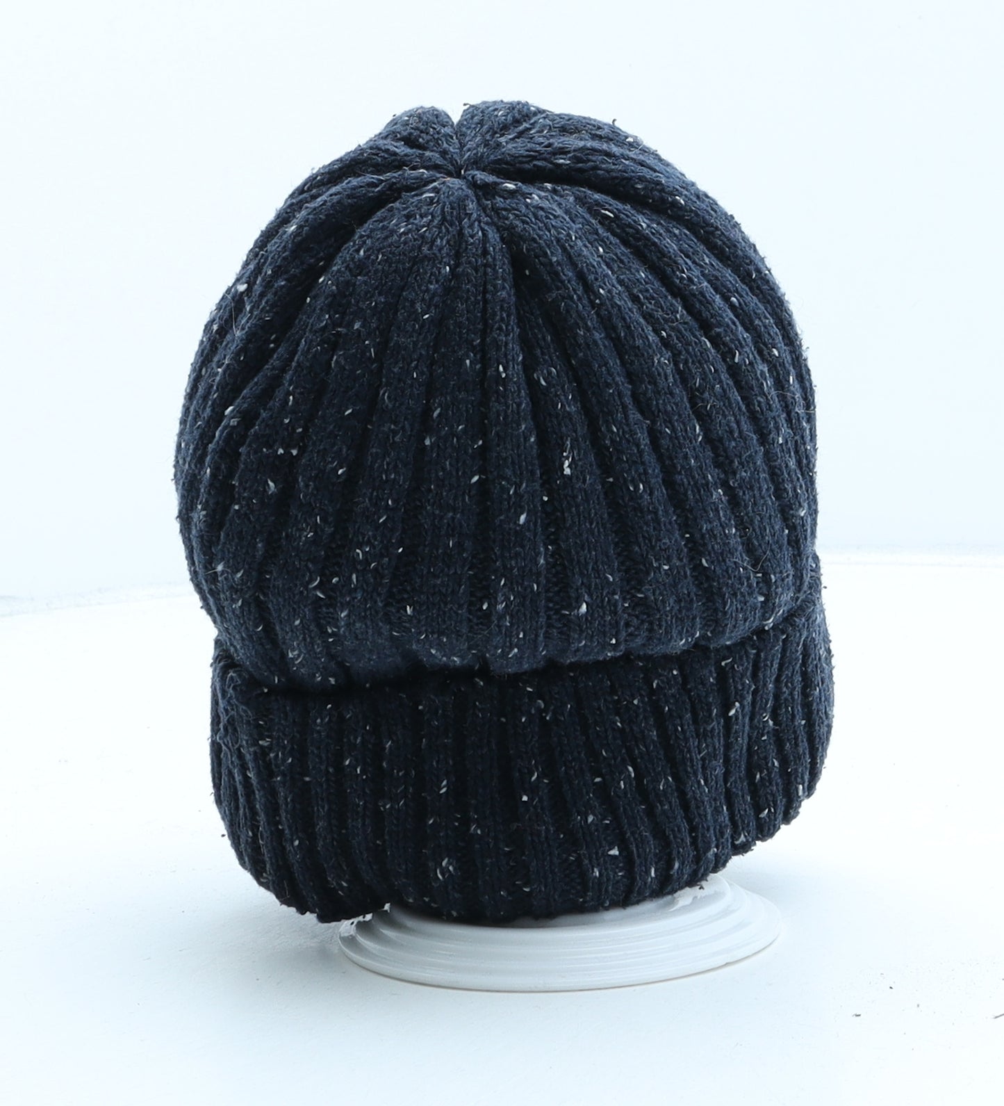 George Womens Blue Polyester Beanie One Size