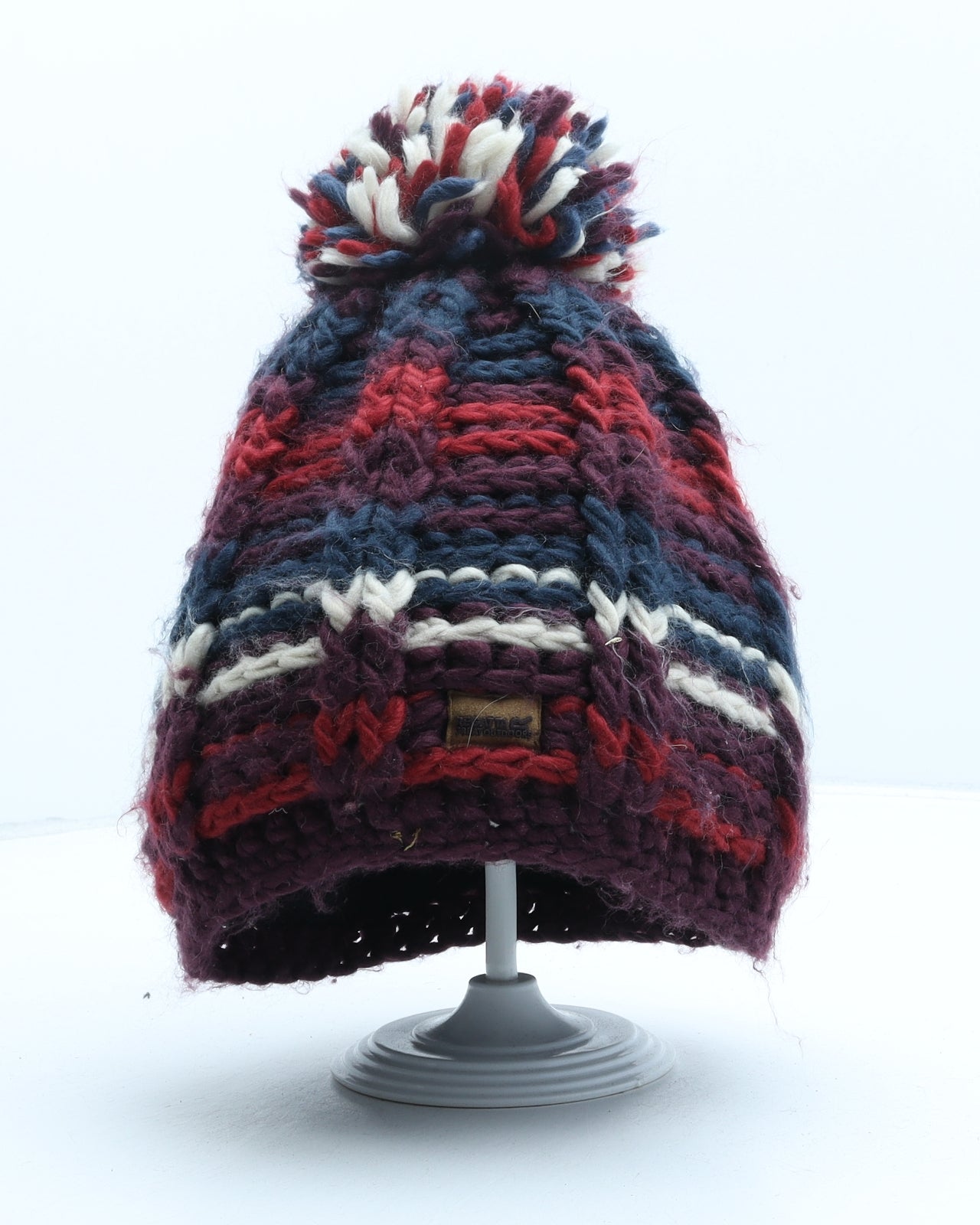 Regatta Womens Multicoloured Striped Acrylic Bobble Hat One Size
