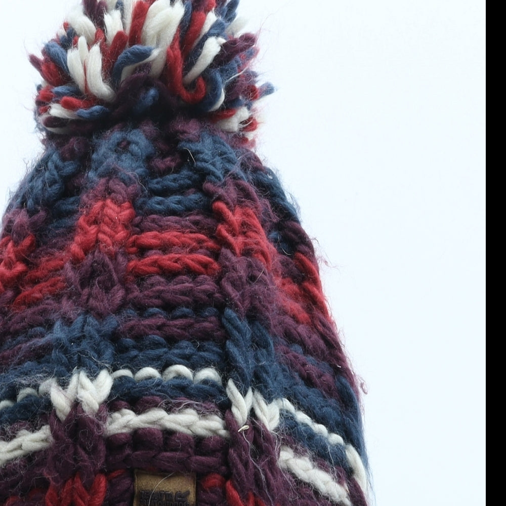 Regatta Womens Multicoloured Striped Acrylic Bobble Hat One Size