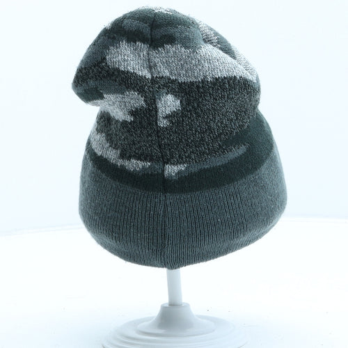 Primark Boys Grey Camouflage Acrylic Beanie One Size