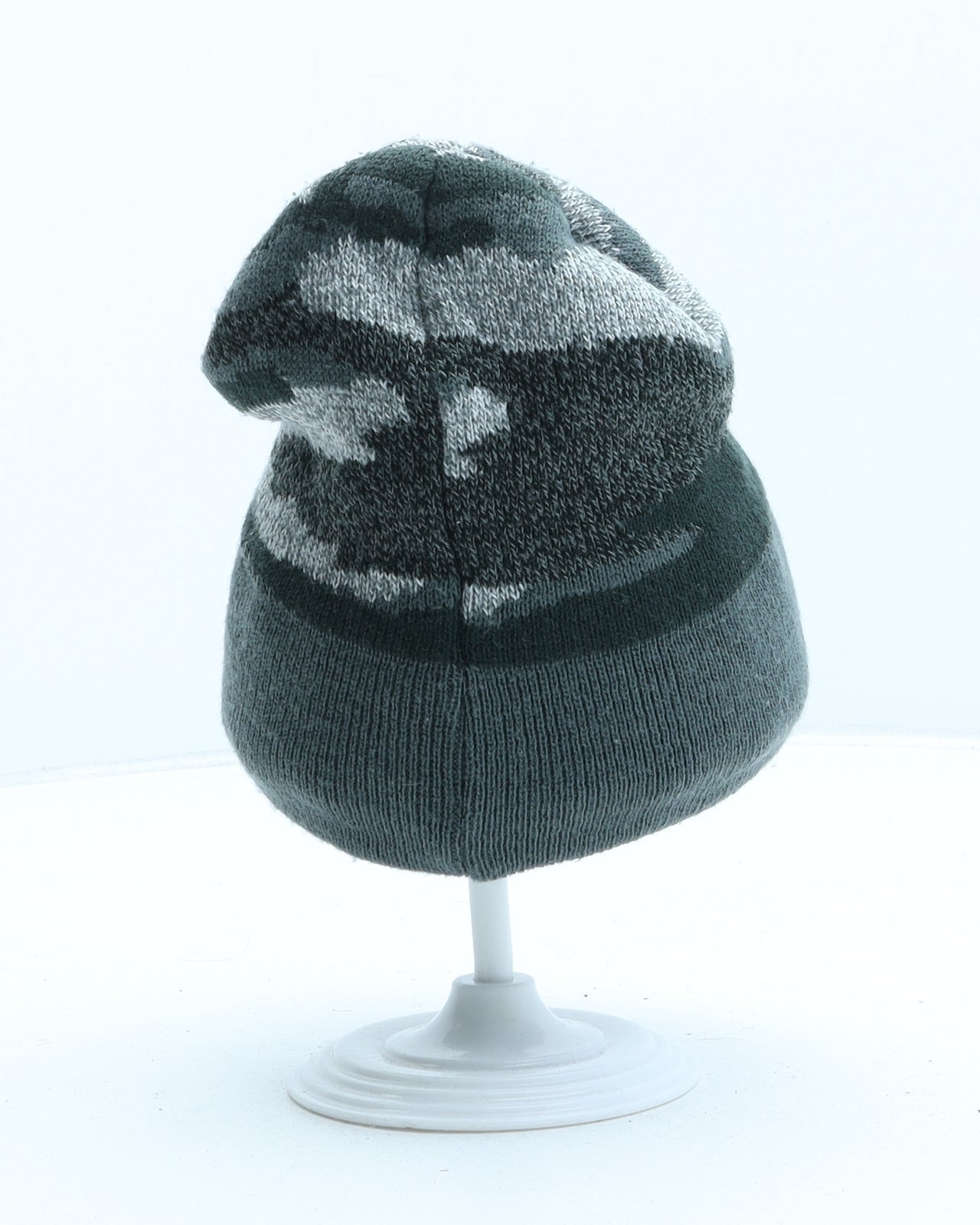 Primark Boys Grey Camouflage Acrylic Beanie One Size