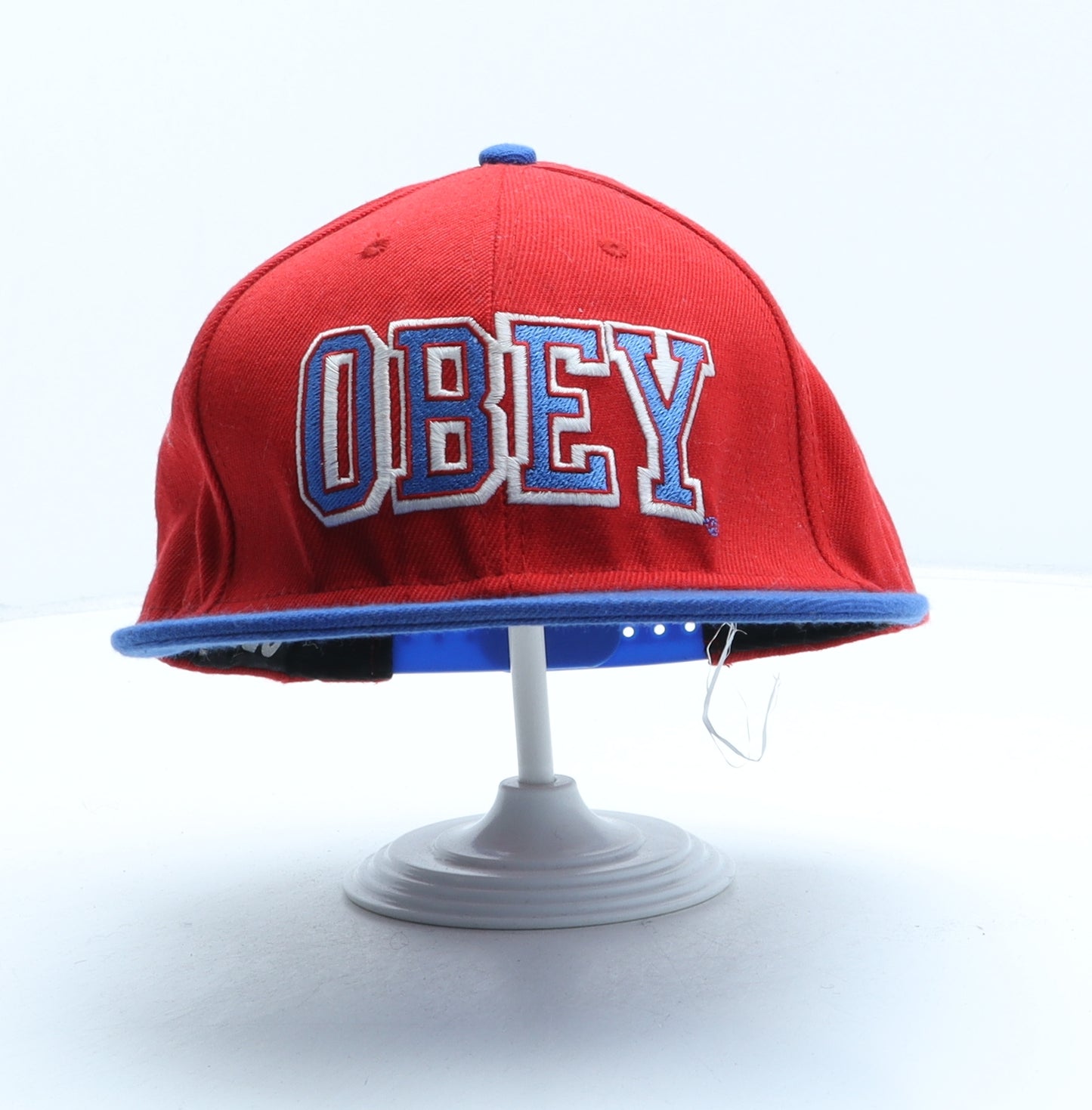 OBEY Mens Red Cotton Snapback One Size