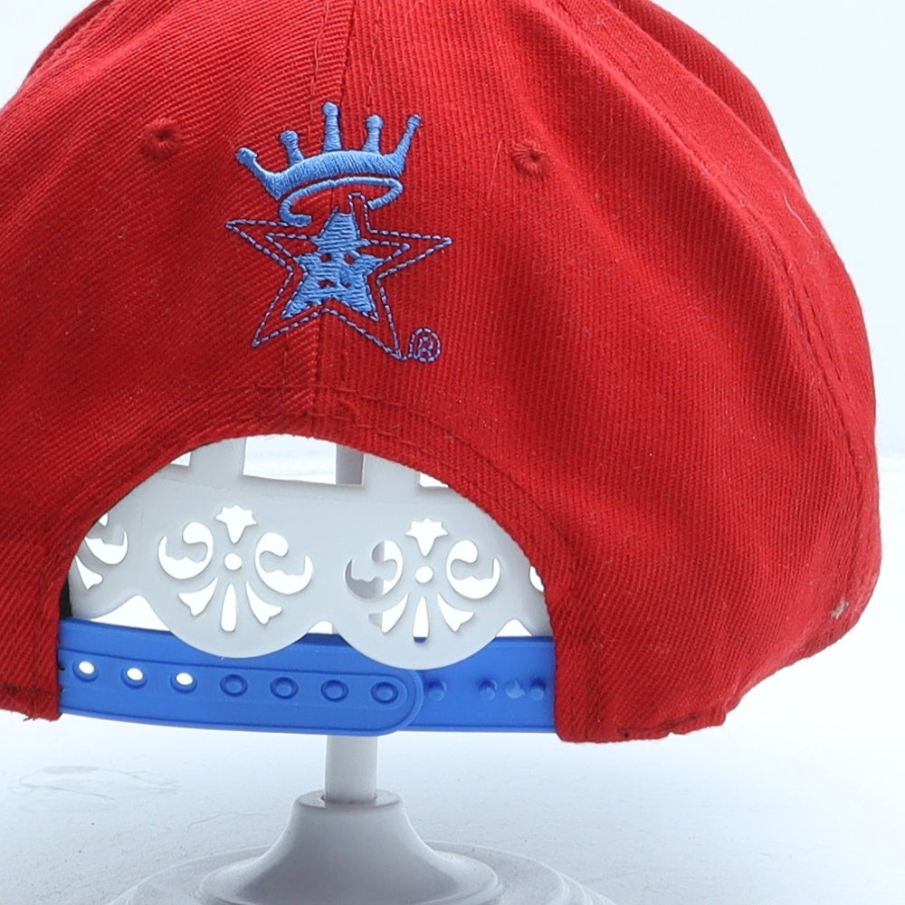 OBEY Mens Red Cotton Snapback One Size