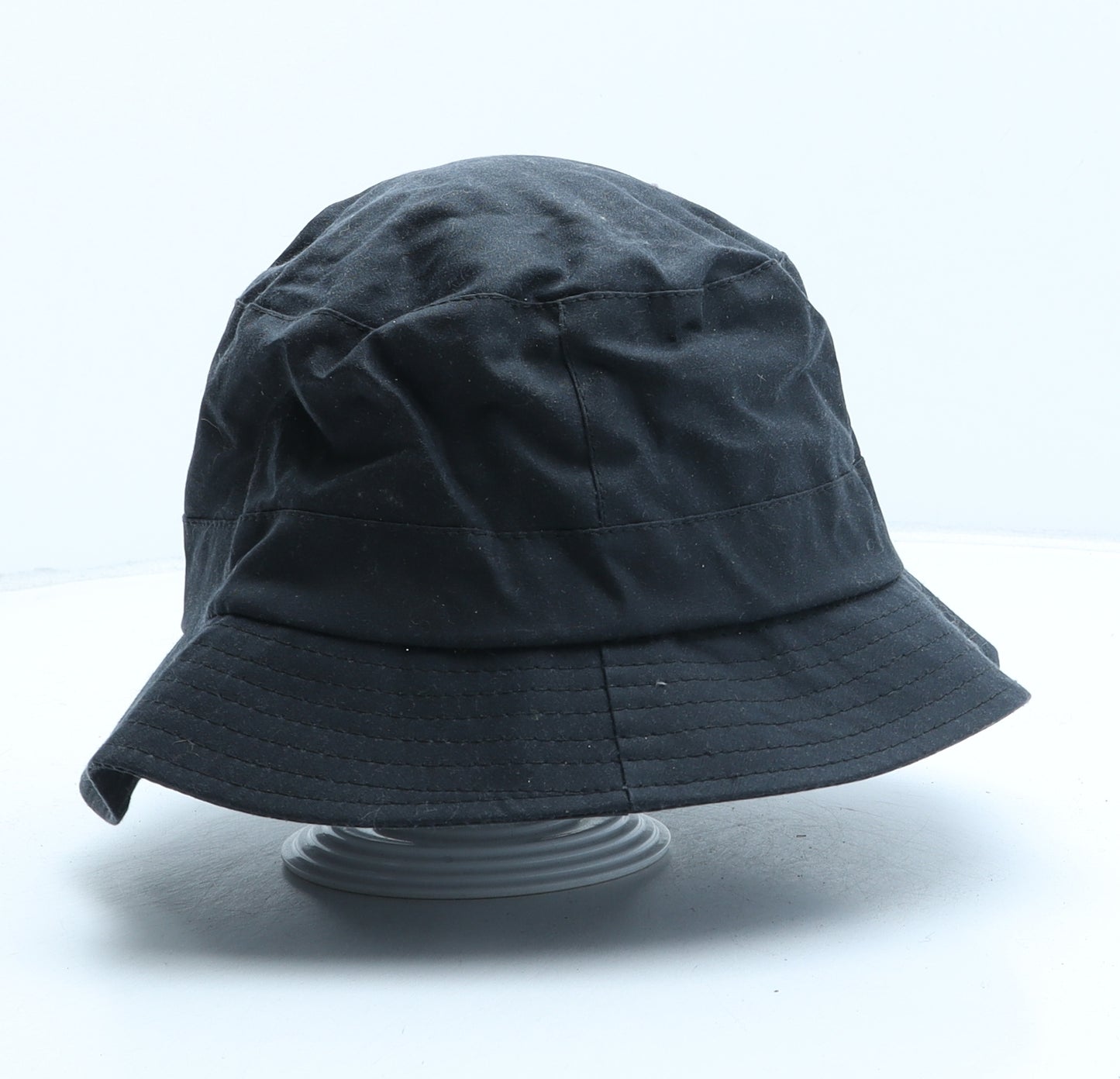 Hoggs of Fife Mens Blue Cotton Bucket Hat Size S - Wax Coated