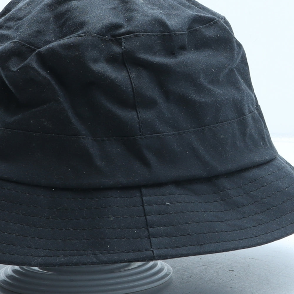 Hoggs of Fife Mens Blue Cotton Bucket Hat Size S - Wax Coated