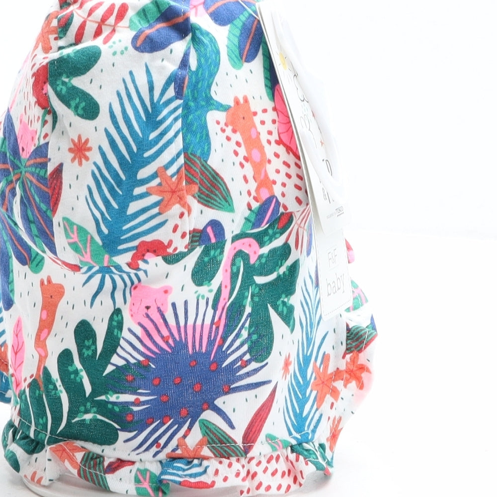 F&F Girls Multicoloured Floral 100% Cotton Boshi One Size