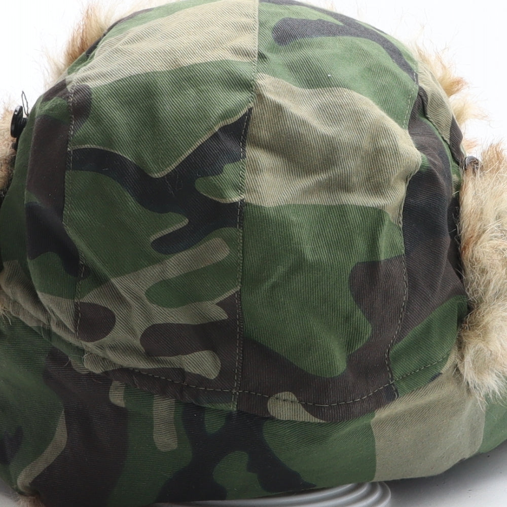 ProClimate Mens Green Camouflage Cotton Trapper Hat Size 54