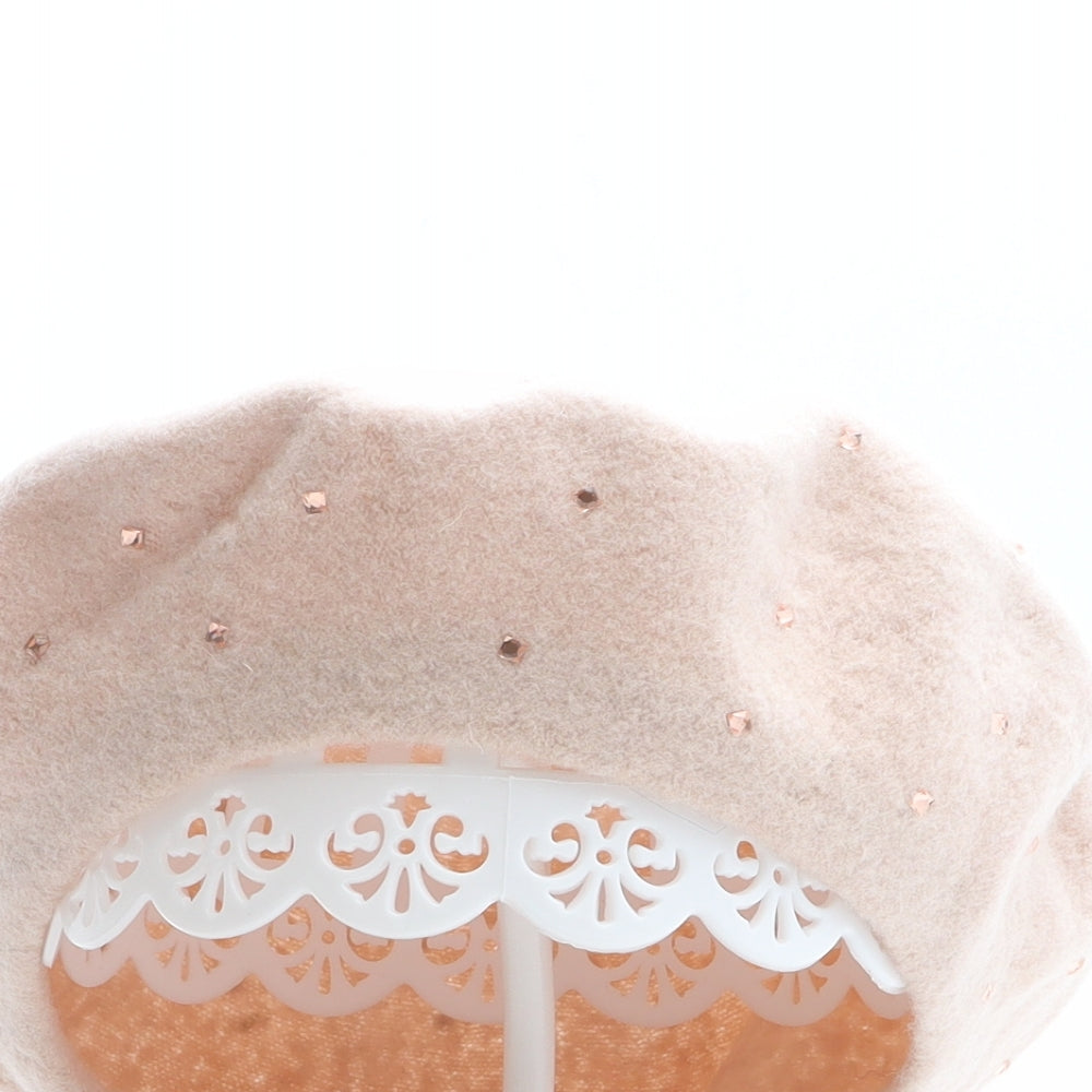Accessorize Womens Pink Wool Beret One Size