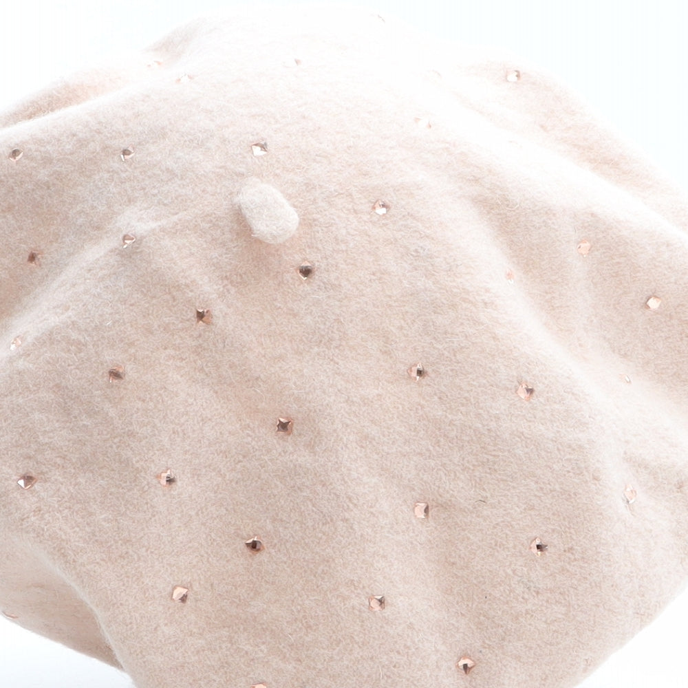 Accessorize Womens Pink Wool Beret One Size