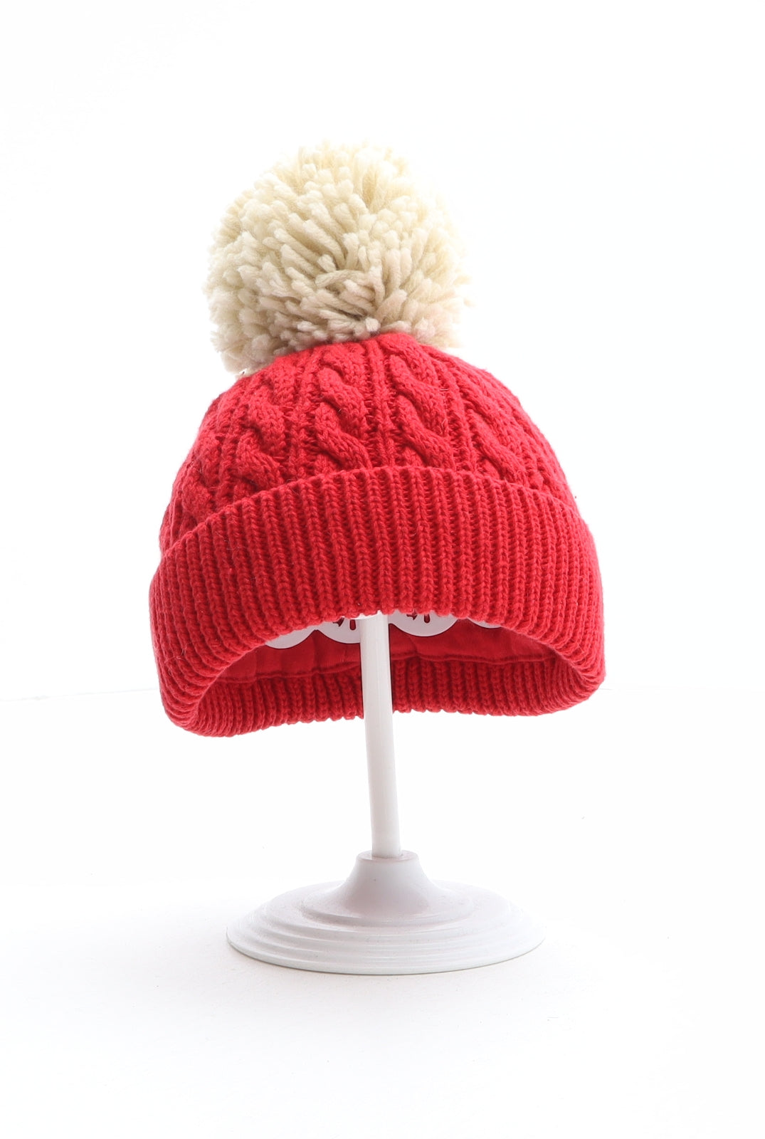 NEXT Boys Red Cotton Bobble Hat One Size