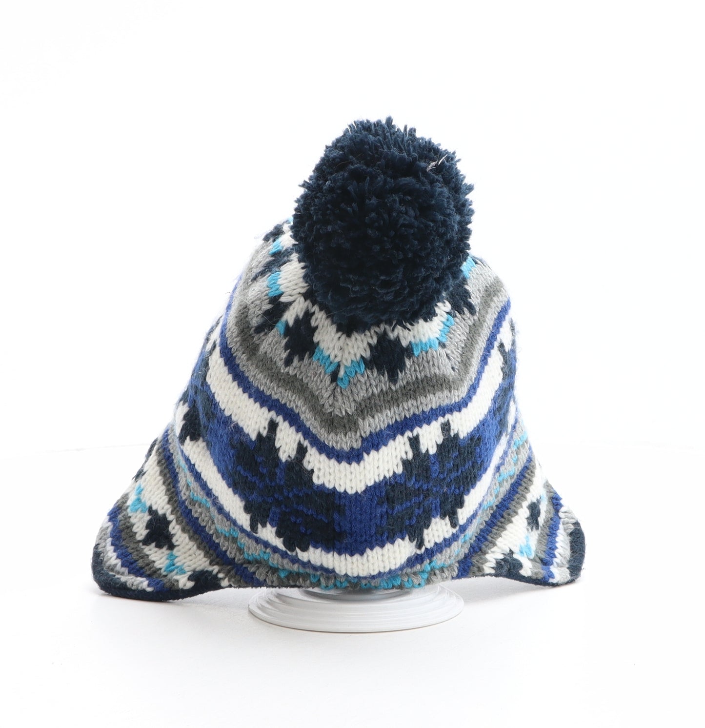 F&F Boys Multicoloured Fair Isle Acrylic Bonnet One Size