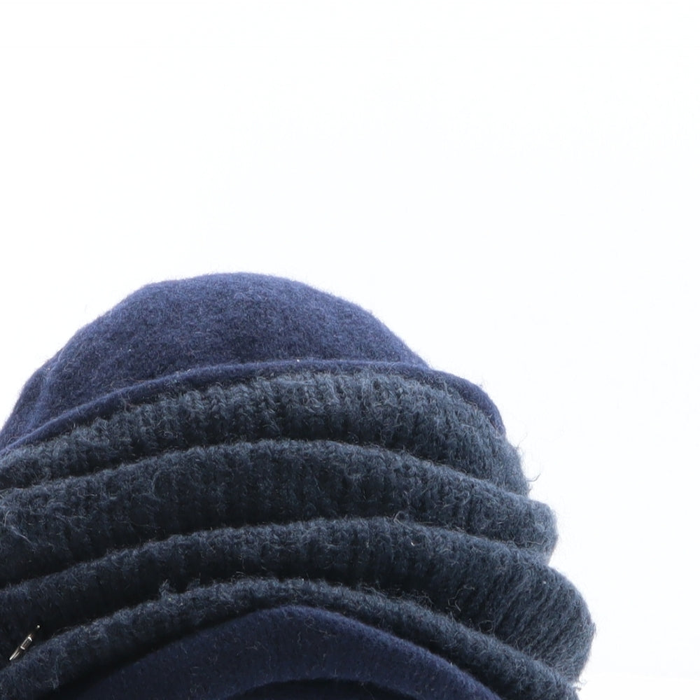 Seeberger Womens Blue 100% Wool Cloche One Size