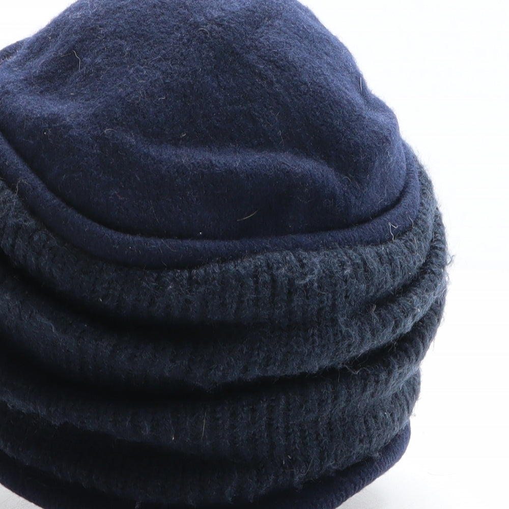 Seeberger Womens Blue 100% Wool Cloche One Size