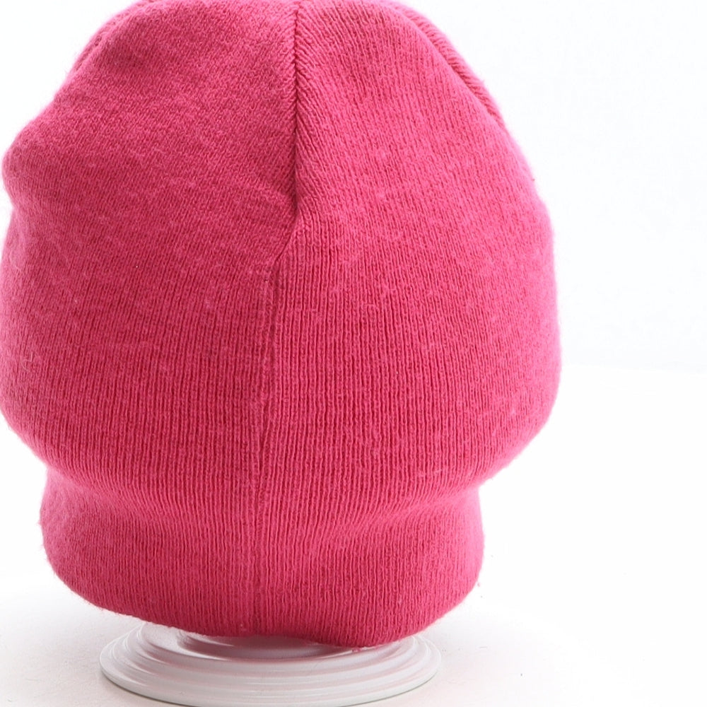 No Fear Womens Pink Acrylic Beanie One Size