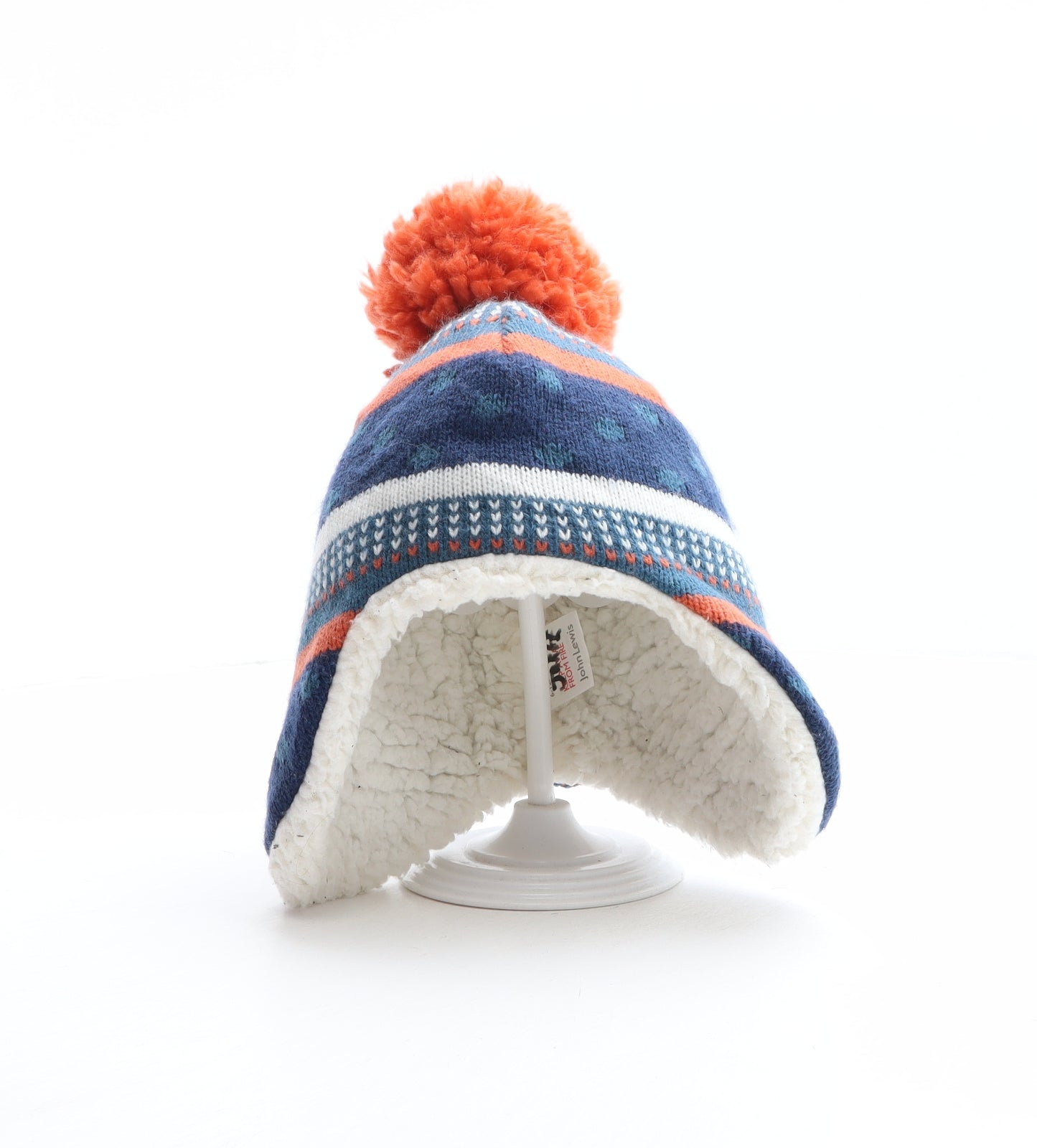 John Lewis Boys Multicoloured Fair Isle Acrylic Bonnet One Size