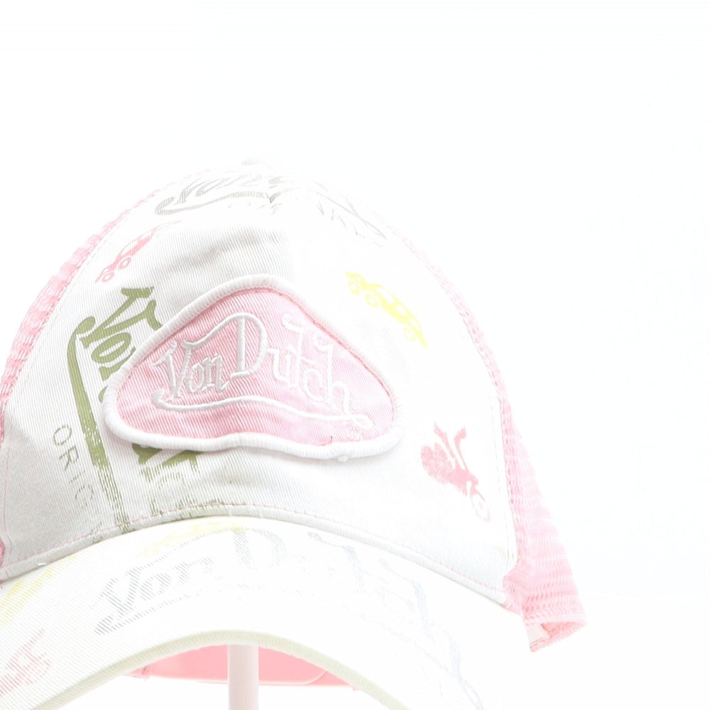 Von Dutch Womens Multicoloured Geometric Polyester Baseball Cap