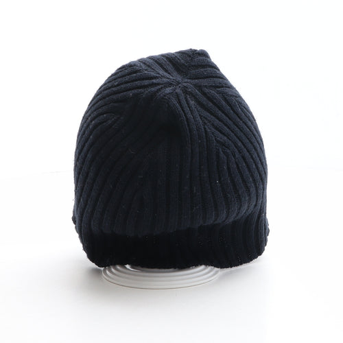 Marks and Spencer Mens Blue Acrylic Beanie Size L