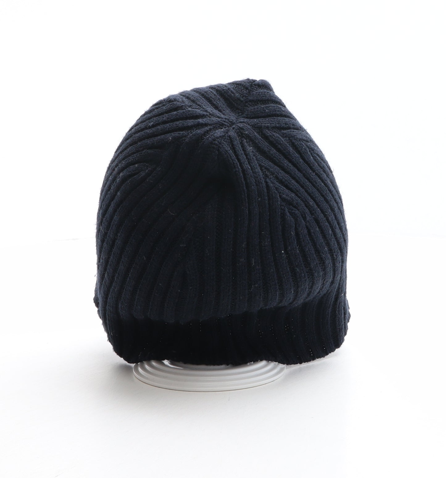 Marks and Spencer Mens Blue Acrylic Beanie Size L