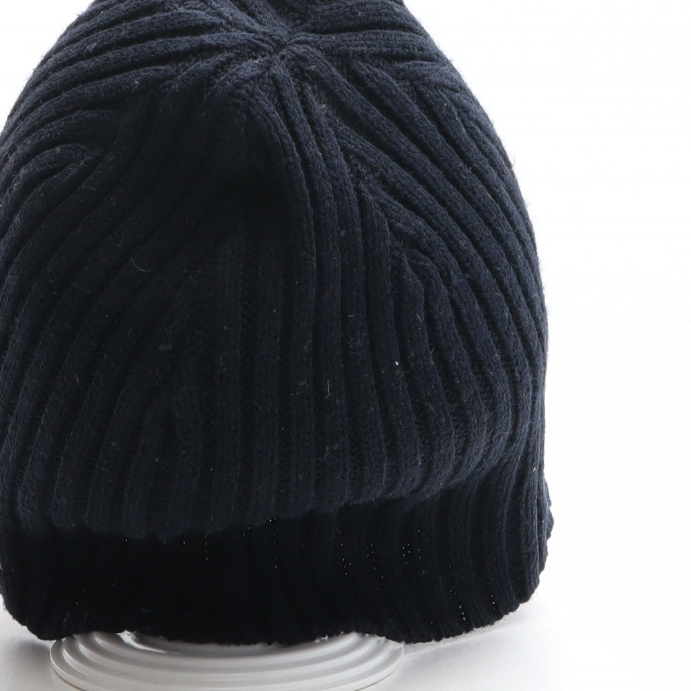Marks and Spencer Mens Blue Acrylic Beanie Size L