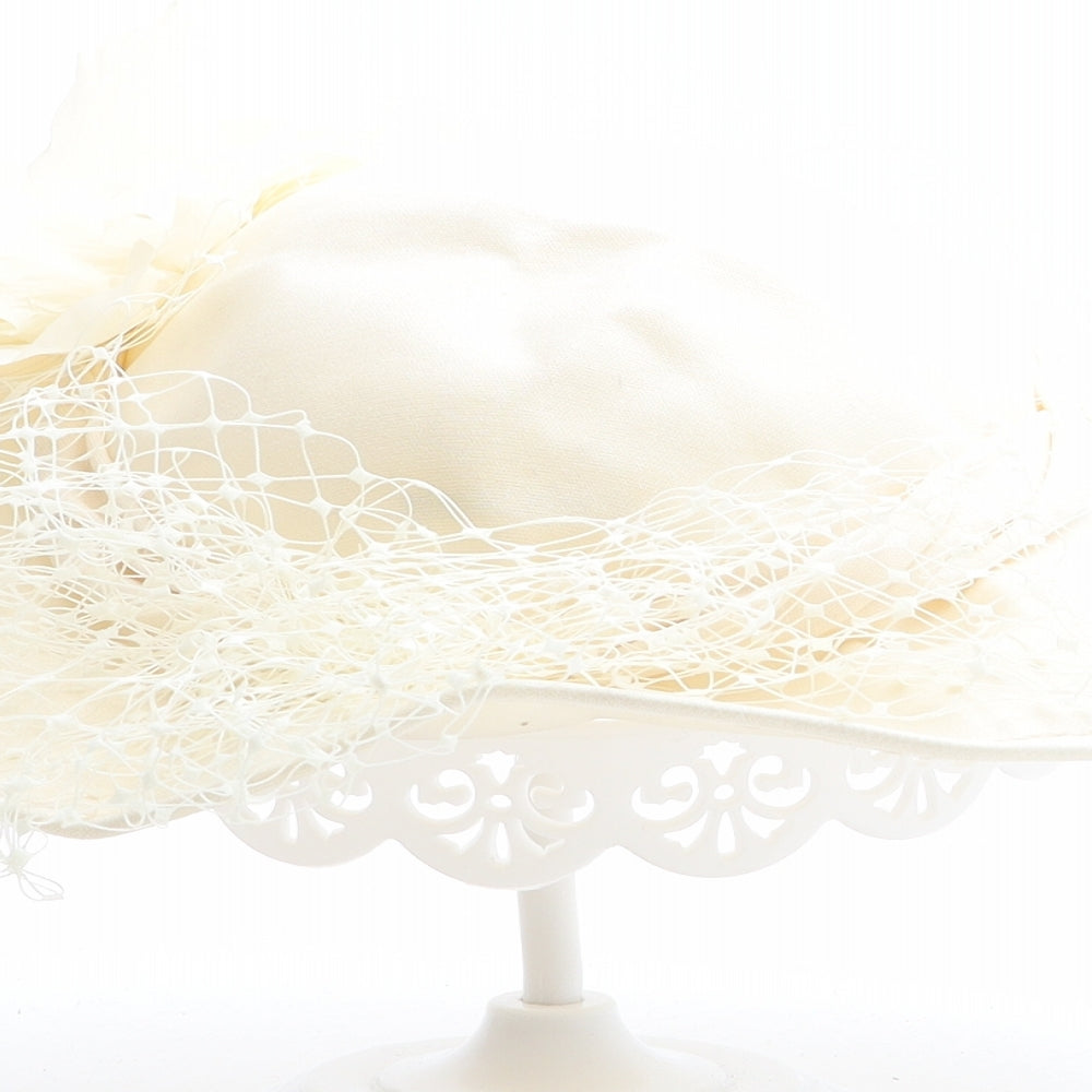 Connor Womens Ivory Polyester Headpiece/Fascinator One Size - Flower Detail, Net