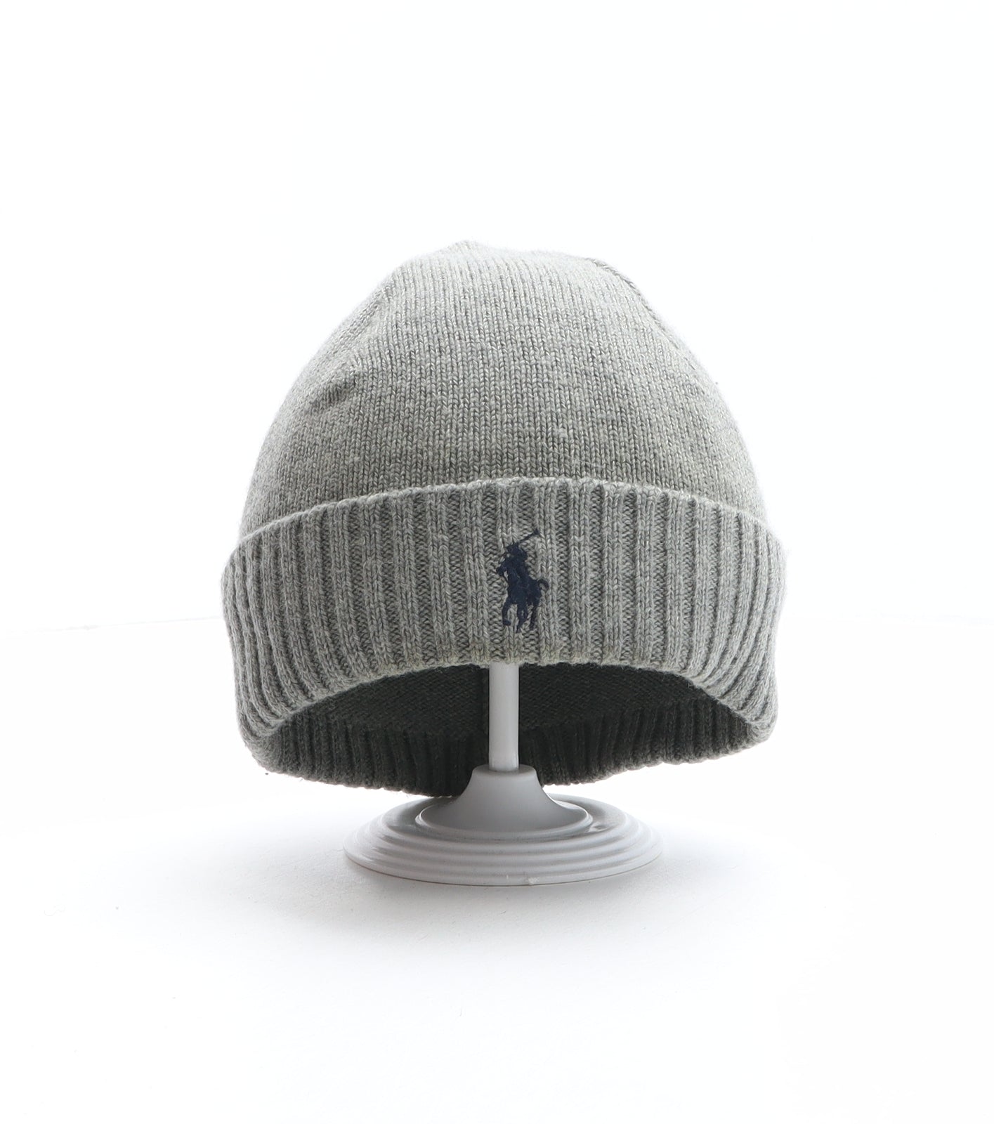 Polo Ralph Lauren Mens Grey Wool Beanie One Size