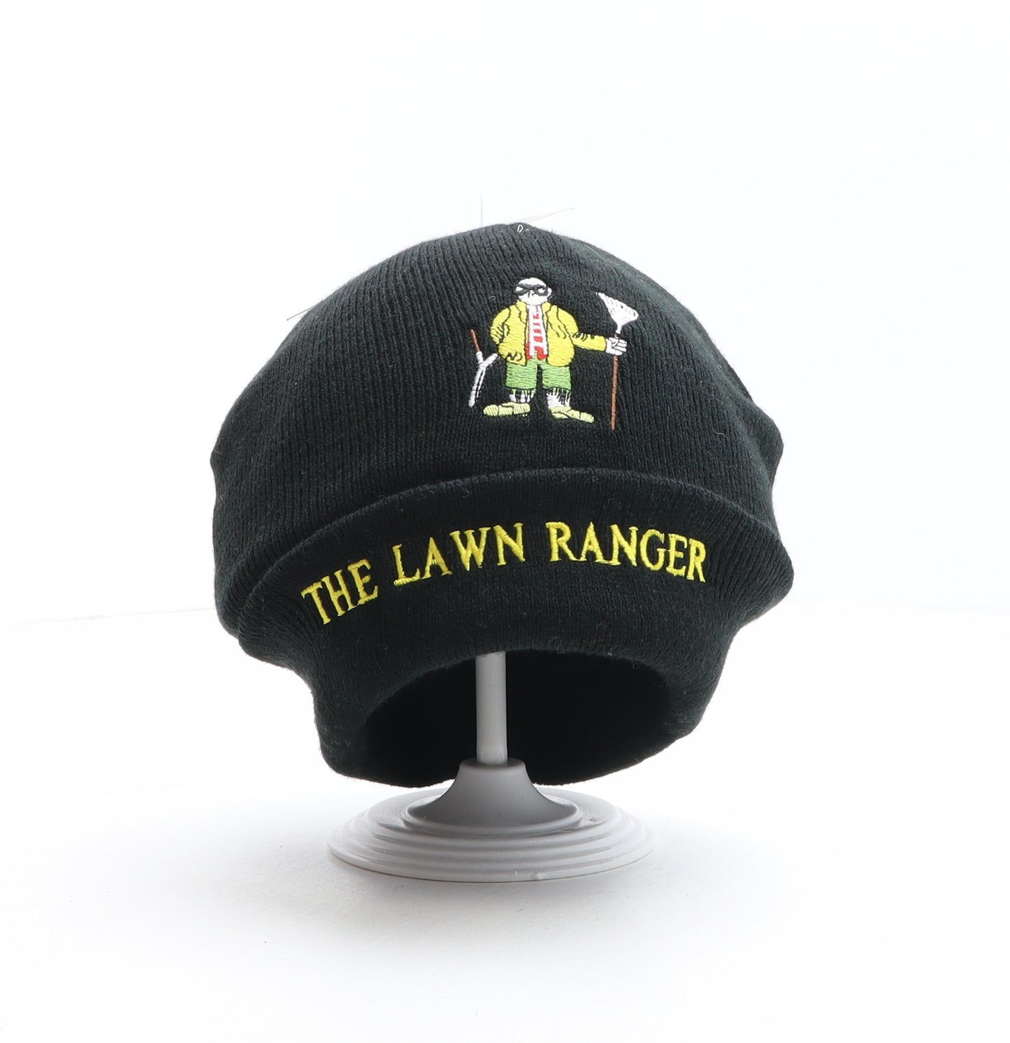The Lawn Ranger Mens Black Acrylic Beanie One Size