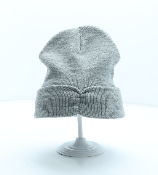 Atmosphere Womens Grey Acrylic Beanie One Size