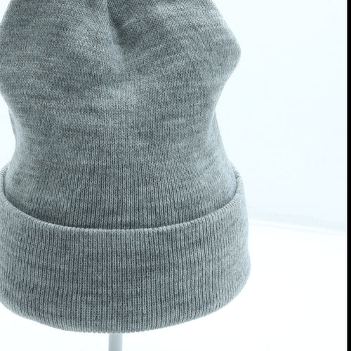 Atmosphere Womens Grey Acrylic Beanie One Size