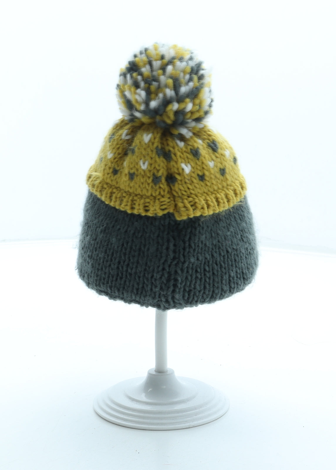 George Girls Multicoloured Acrylic Bobble Hat Size S - Penguin