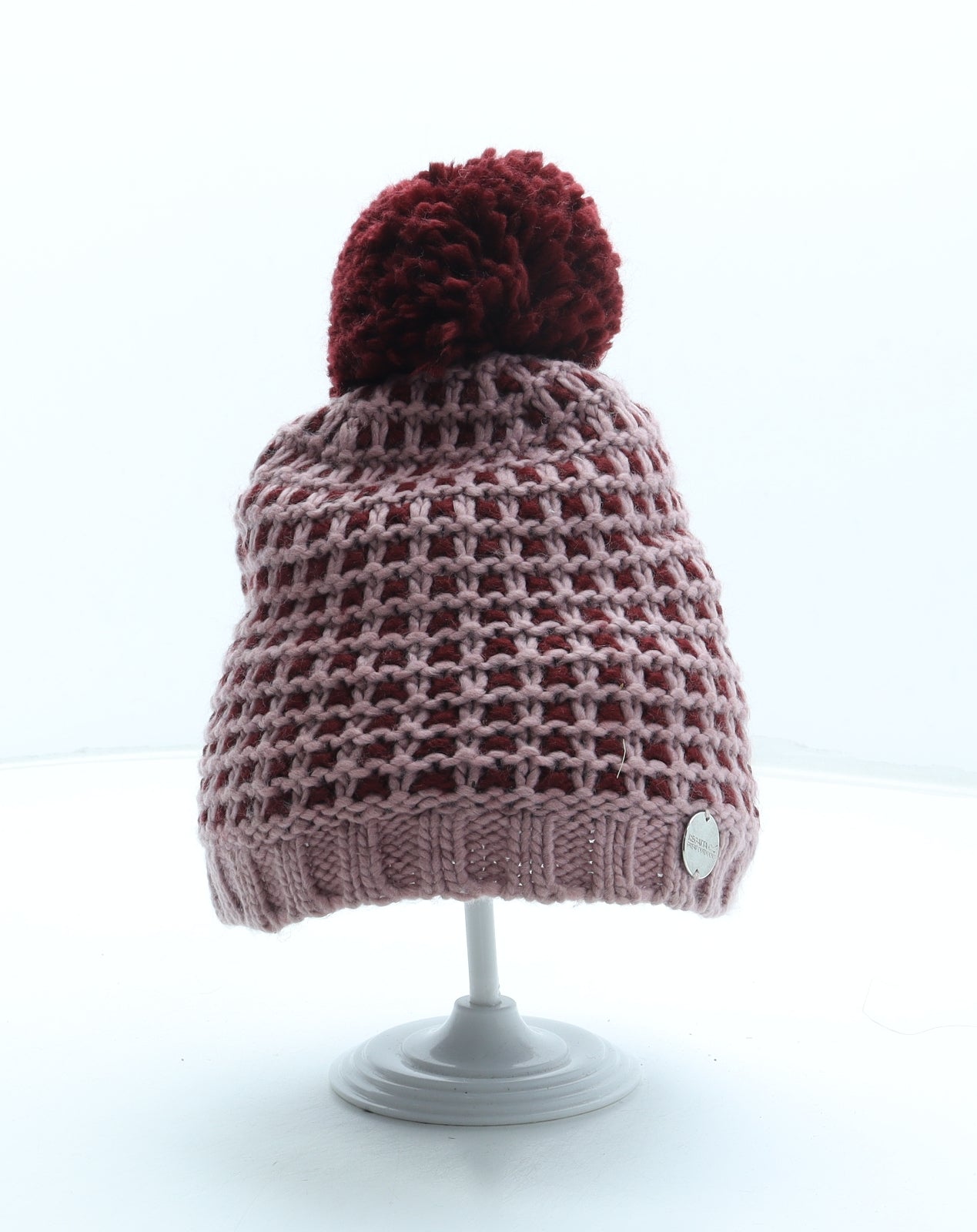 Regatta Womens Pink Geometric Acrylic Bobble Hat One Size