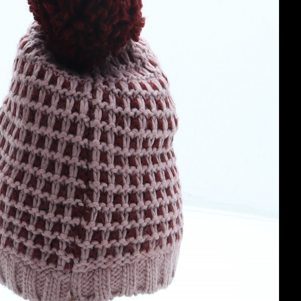 Regatta Womens Pink Geometric Acrylic Bobble Hat One Size