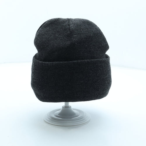 Preworn Mens Grey Acrylic Beanie One Size