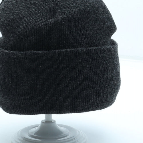 Preworn Mens Grey Acrylic Beanie One Size