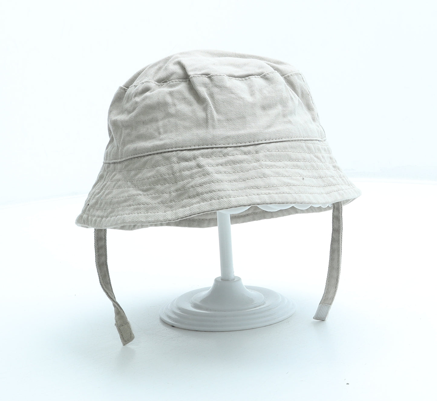 F&F Girls Beige 100% Cotton Bucket Hat Size S