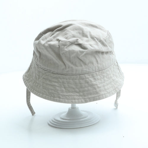 F&F Girls Beige 100% Cotton Bucket Hat Size S