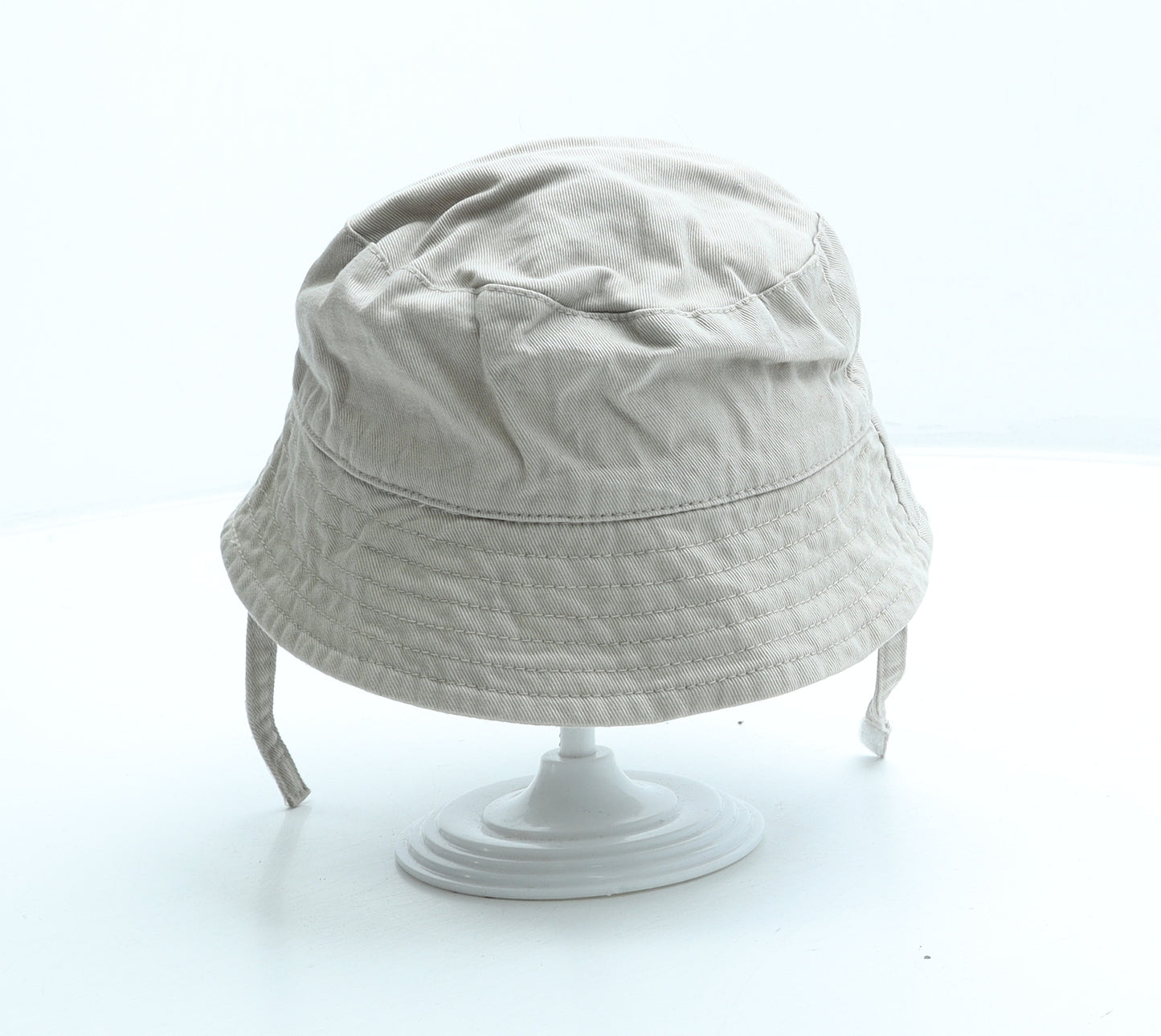 F&F Girls Beige 100% Cotton Bucket Hat Size S