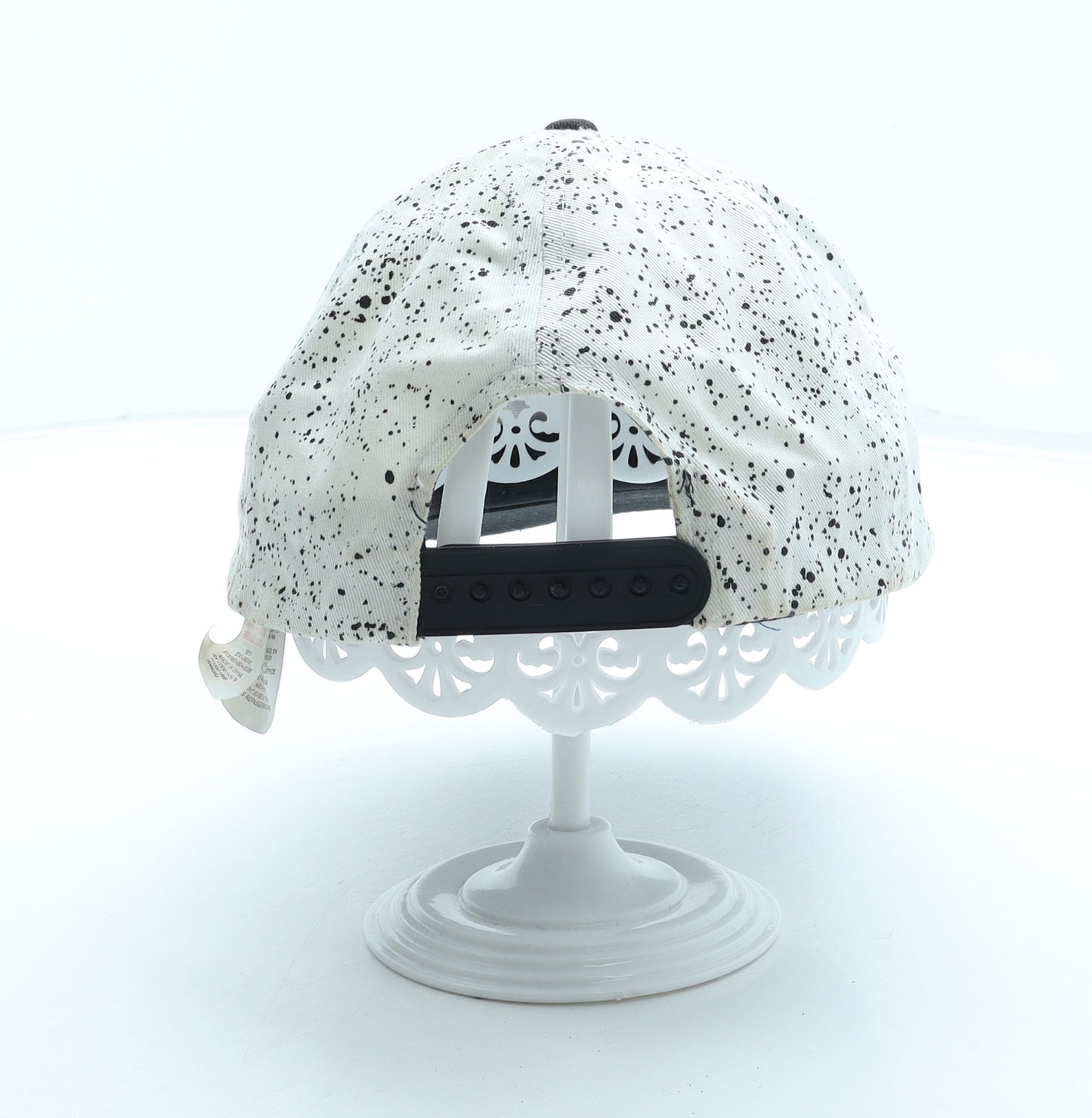 Primark Boys White Geometric Cotton Baseball Cap Size Adjustable - Fresh