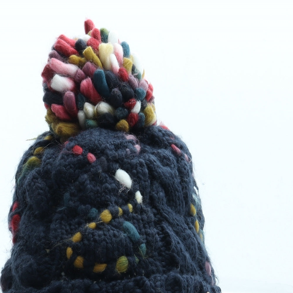 Fat Face Womens Multicoloured Polka Dot Acrylic Bobble Hat One Size