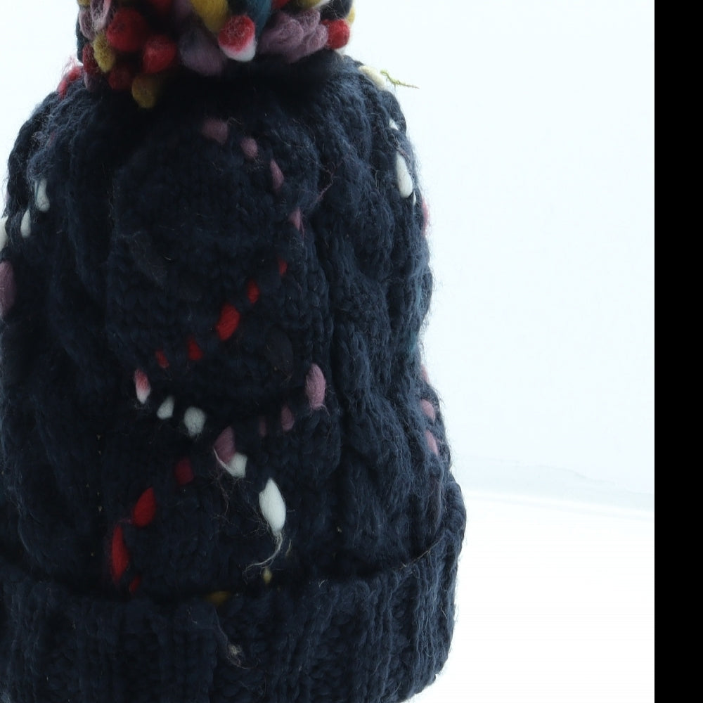 Fat Face Womens Multicoloured Polka Dot Acrylic Bobble Hat One Size