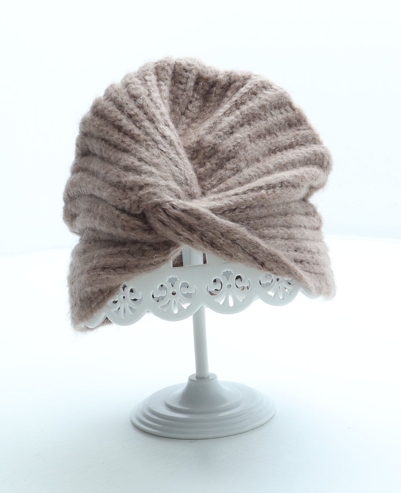 Primark Womens Pink Acrylic Beanie One Size - Turban Style