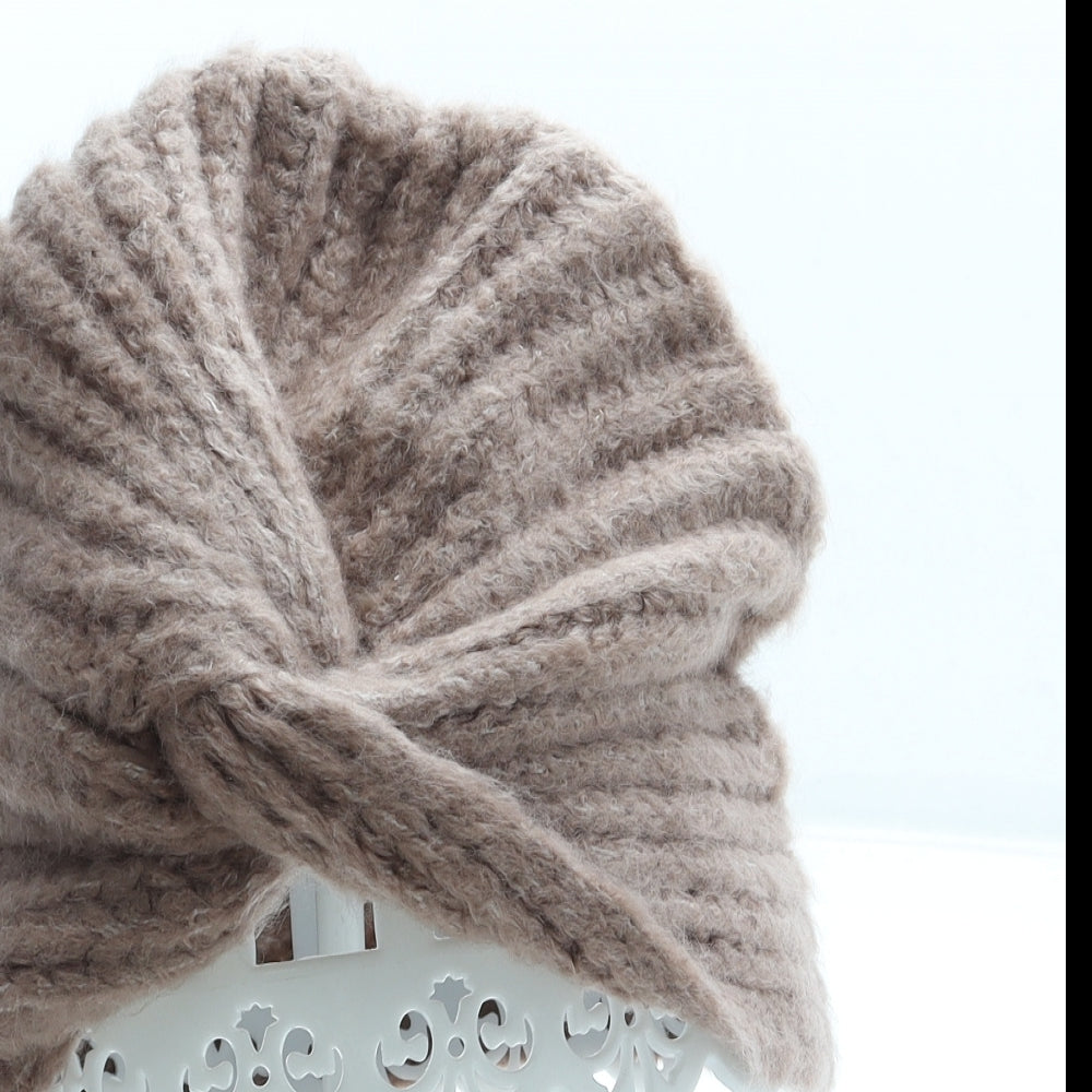 Primark Womens Pink Acrylic Beanie One Size - Turban Style