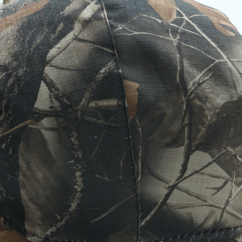 Preworn Mens Brown Camouflage Acrylic Trapper Hat One Size - Faux Fur