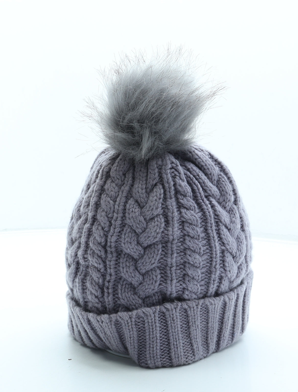 Mantaray Womens Purple Nylon Beanie Size L