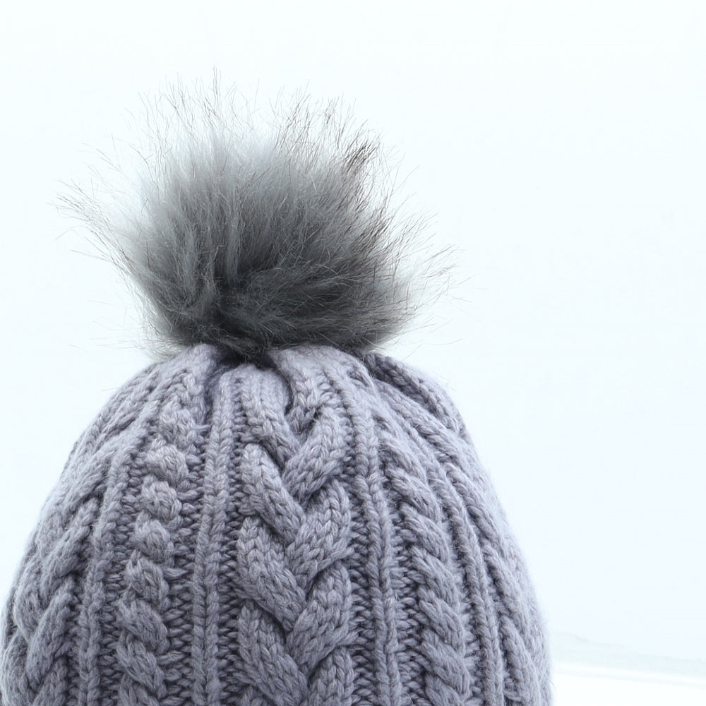 Mantaray Womens Purple Nylon Beanie Size L