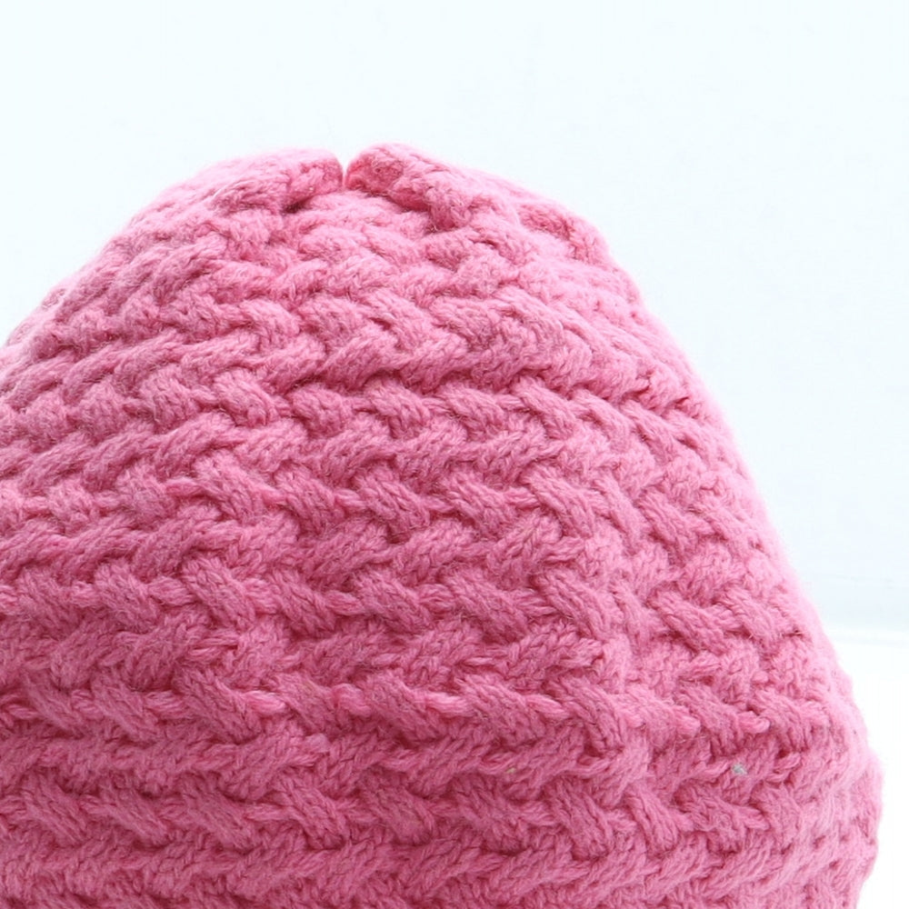 Gap Girls Pink Acrylic Beanie Size L